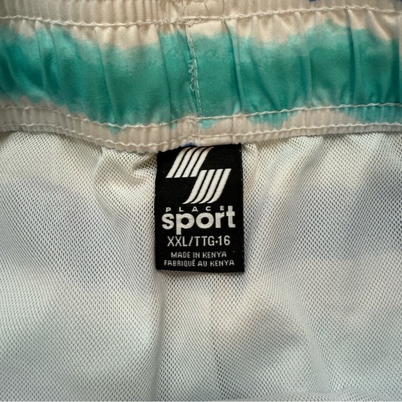 The Children’s Place Blue Striped Swim Trunks Boys Size XXL 16 Navy Narrows - Picture 7 of 7